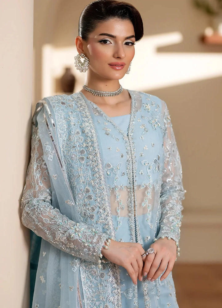Yashfa RTW Hand Work Organza 4 Piece Suit ZINNIA - Wedding Collection