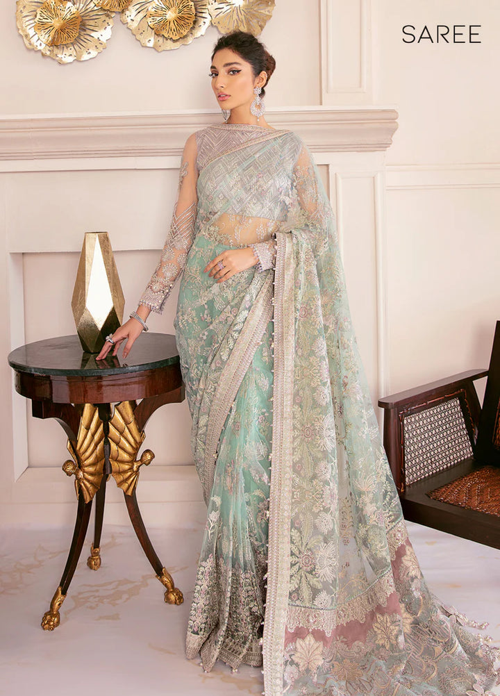 Chantelle by Baroque Unstitched Embroidered Net 3 Piece Suit BQ26UFC BQU-CH08-D10 - Festive Collection