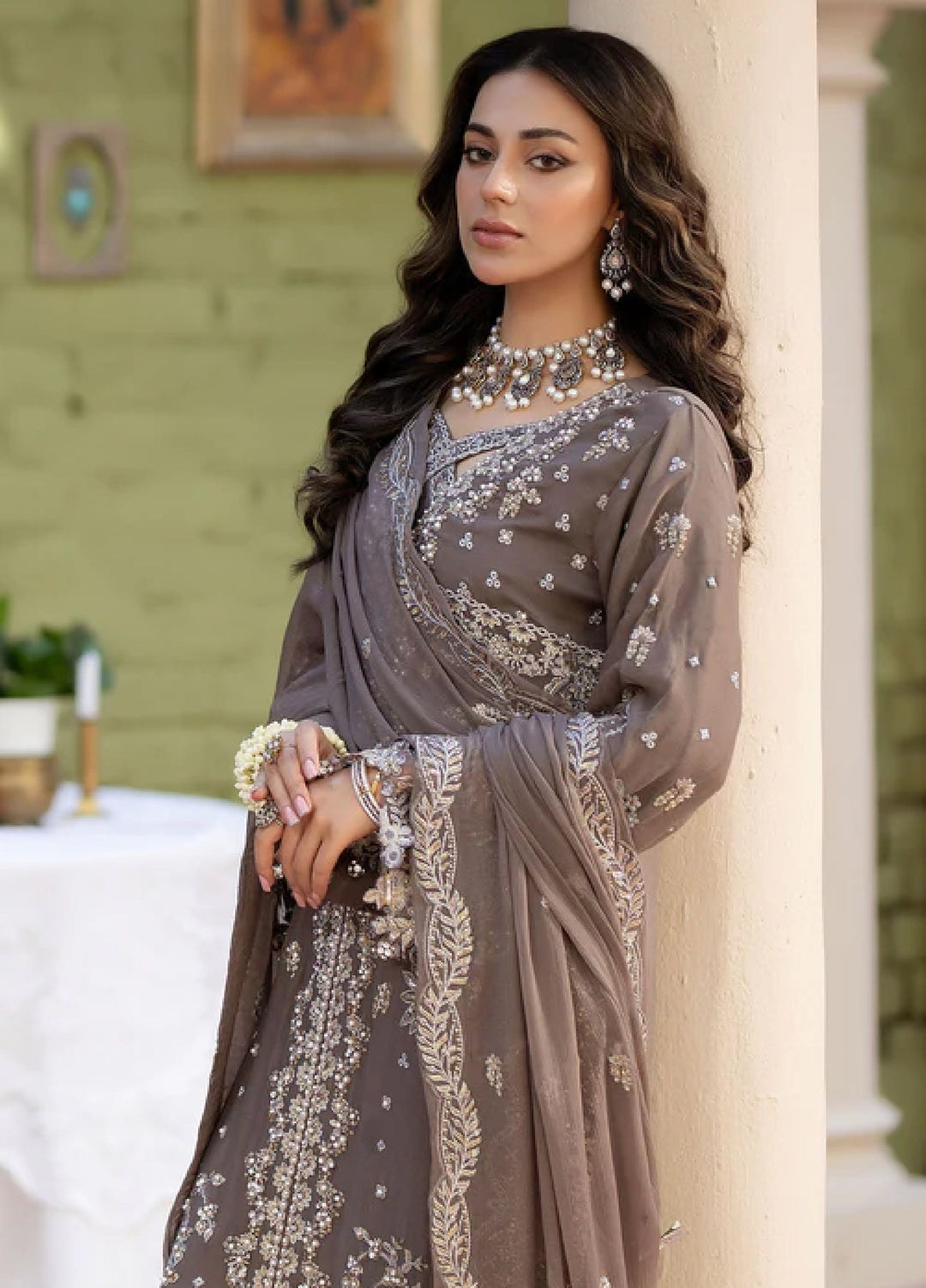 Sahellian by Meerak Women Pret Luxury Chiffon 4 Piece Gulrukh - Formals Collection