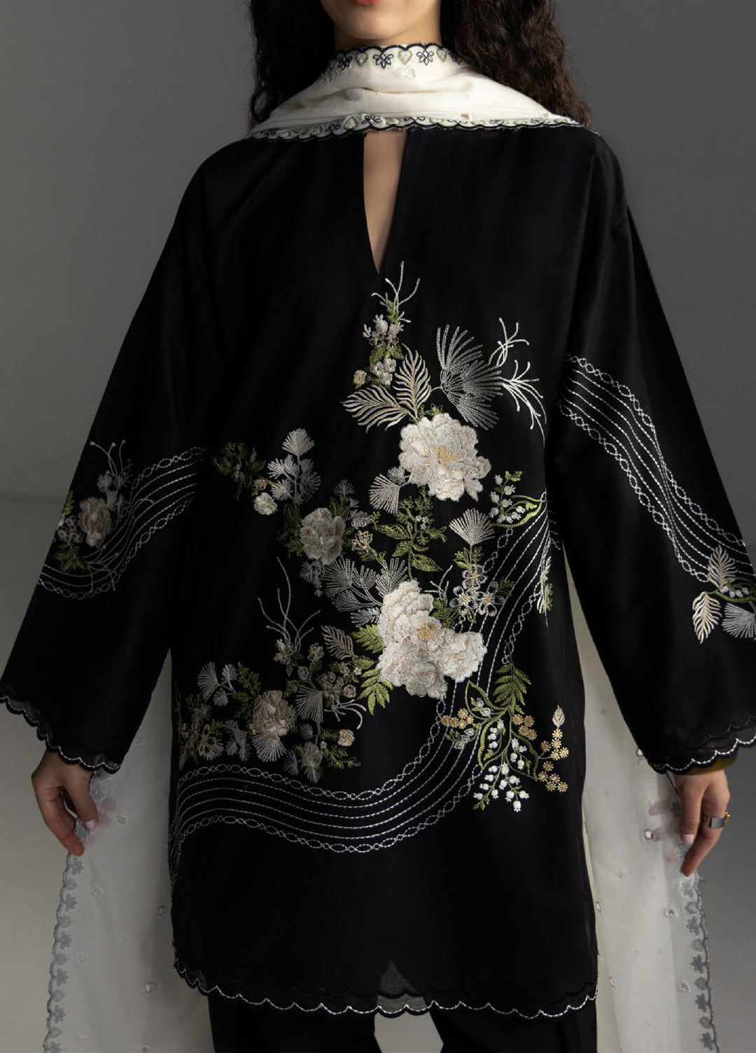 Coco by Zara Shahjahan Unstitched Embroidered Lawn 3 Piece Suit CZS26UL EVIA-9A - Summer Collection