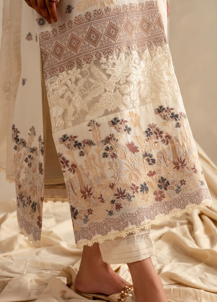 Meraki by Asifa and Nabeel Unstitched Embroidered Lawn 3 Pcs Suit AN26UM MSSL-09 Cloud Nine - Summer