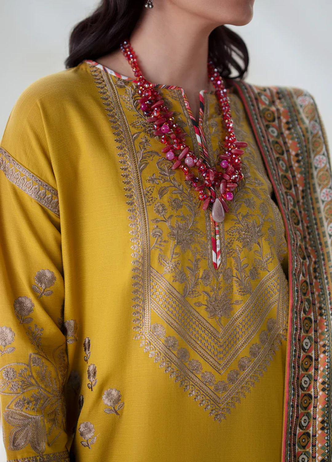Noore by Freesia Unstitched Khaddar Embroidered Suits 3 Piece FRE25NW FSU-5671 Apana - Winter Collection