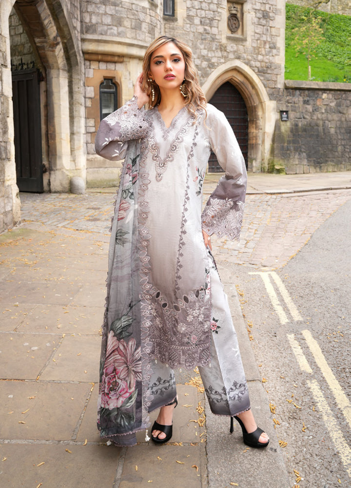 Al Zohaib Printkari Unstitched Embroidered Lawn 3 Piece Suit AZ26ULP 12 - Summer Collection