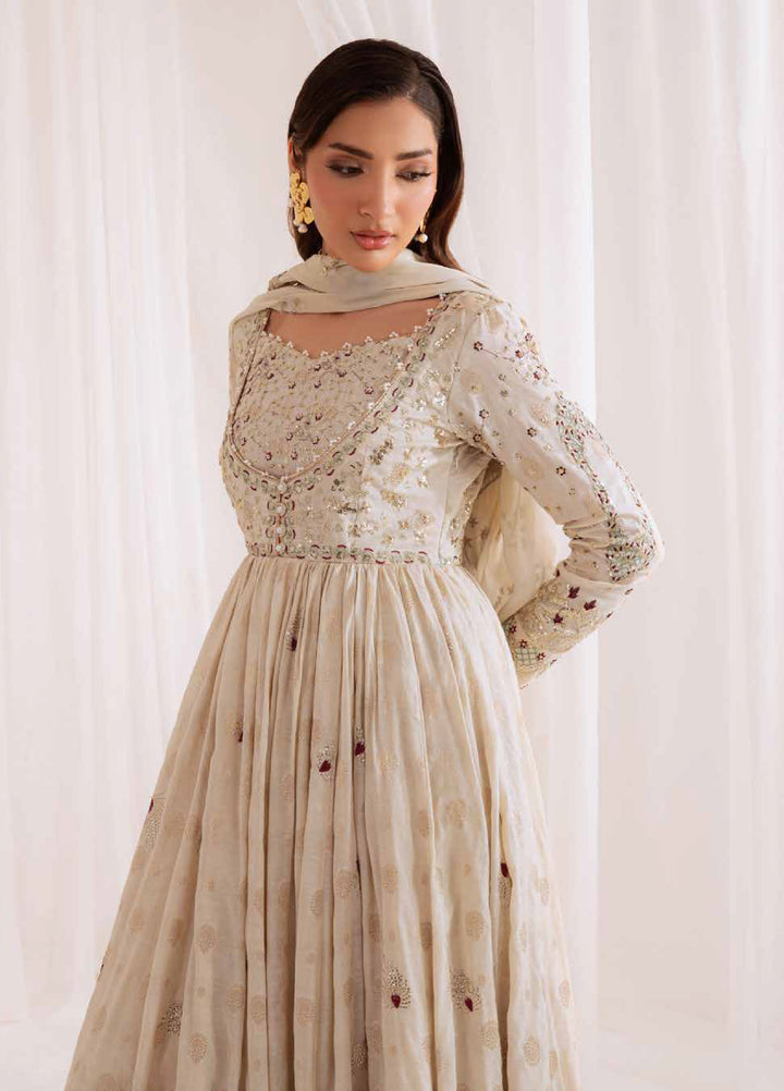 Omara By Nureh Unstitched Embroidered Jacquard 3 Piece Suit NU26OUF NEL- 91 - Festive Collection