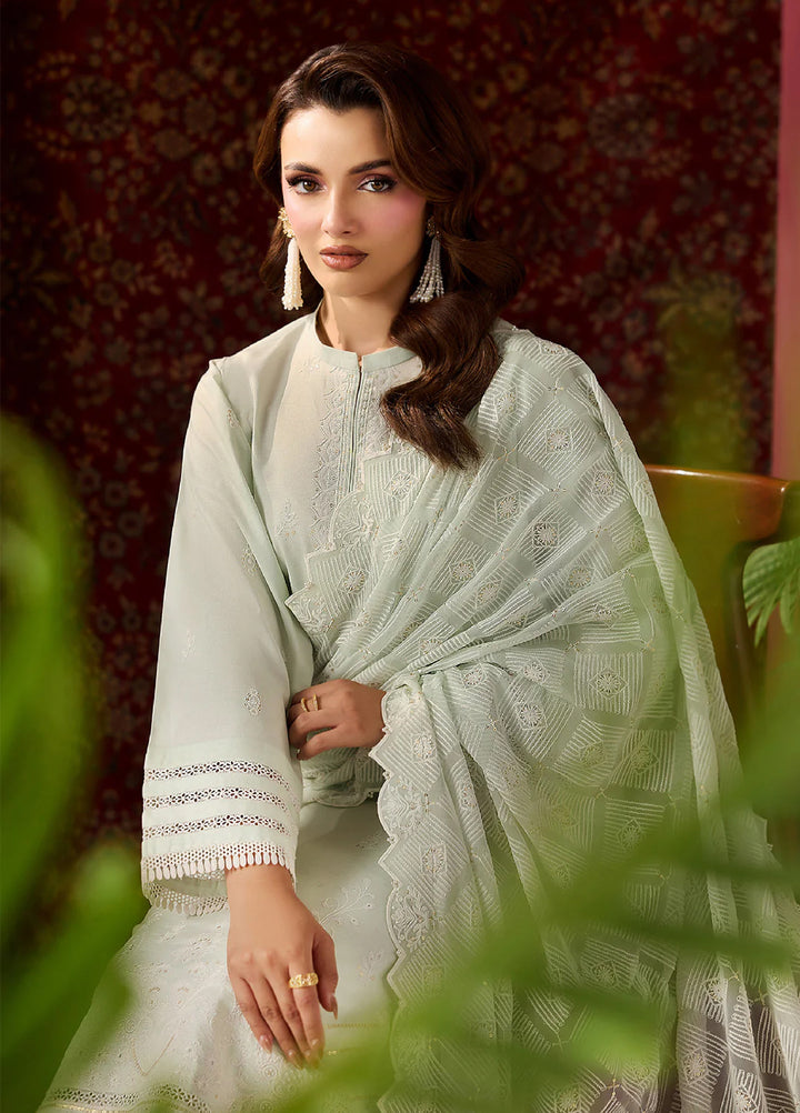 Alizeh Fashion Unstitched Embroidered Lawn 3 Piece Suit AF26ULE AF-EL-7062-ALOE - Summer Collection