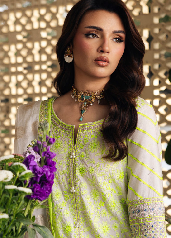 Charizma Unstitched Embroidered Luxury Lawn 3 Piece Suit CHR26ULL ED6-05 - Eid Collection