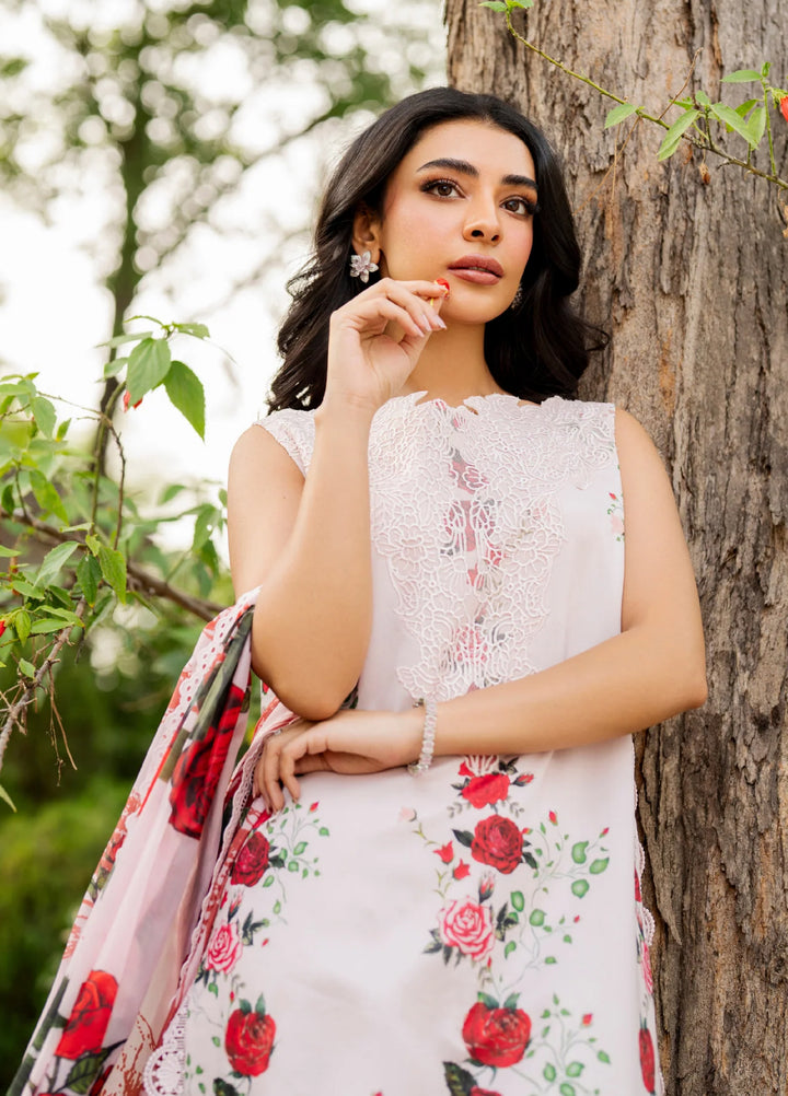 Meraki by Asifa and Nabeel Unstitched Embroidered Lawn 3 Pcs Suit AN26UM MSSL-05 Gilded Rose - Summer