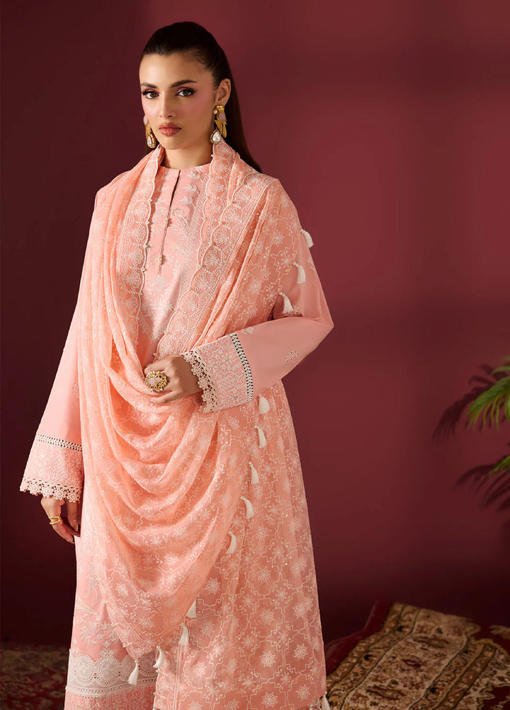 Alizeh Fashion Unstitched Embroidered Lawn 3 Piece Suit AF26ULE AF-EL-7063-HAWK - Summer Collection