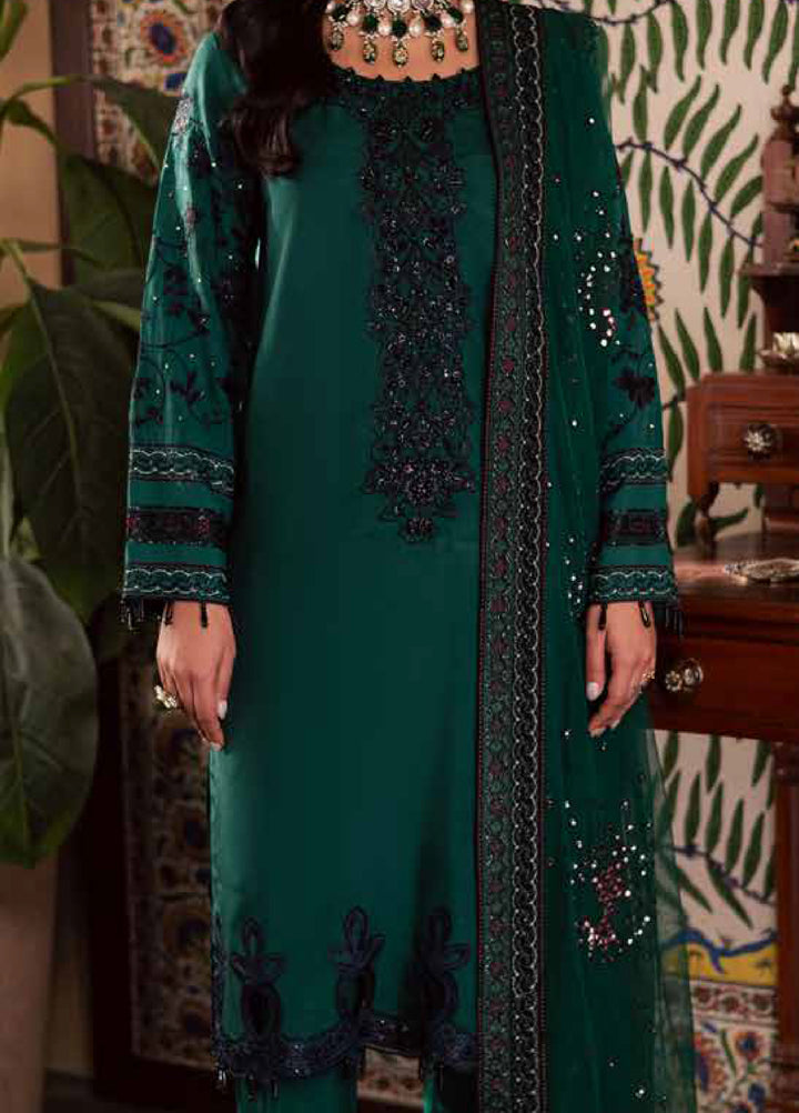 Nureh Nur Mahal The Silk Edit Unstitched Suits 3 Piece NU25NM NE-196 - Festive Collection