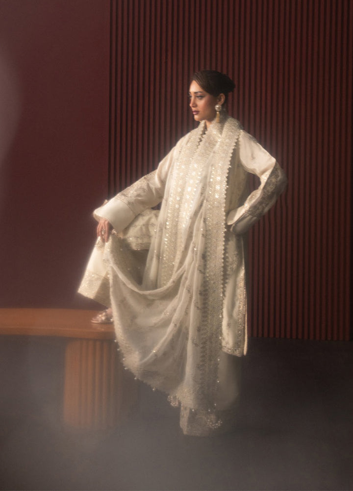 Lady by Aik Atelier Unstitched Tussar Silk Embroidered Suits 3 Piece AIK25L D-01 AIK25L - Festive Collection