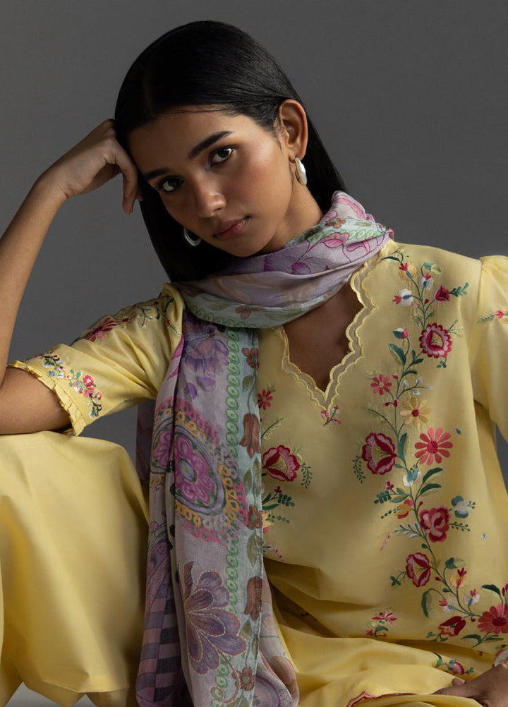 Coco by Zara Shahjahan Unstitched Embroidered Lawn 3 Piece Suit CZS26UL SEREN-5B - Summer Collection