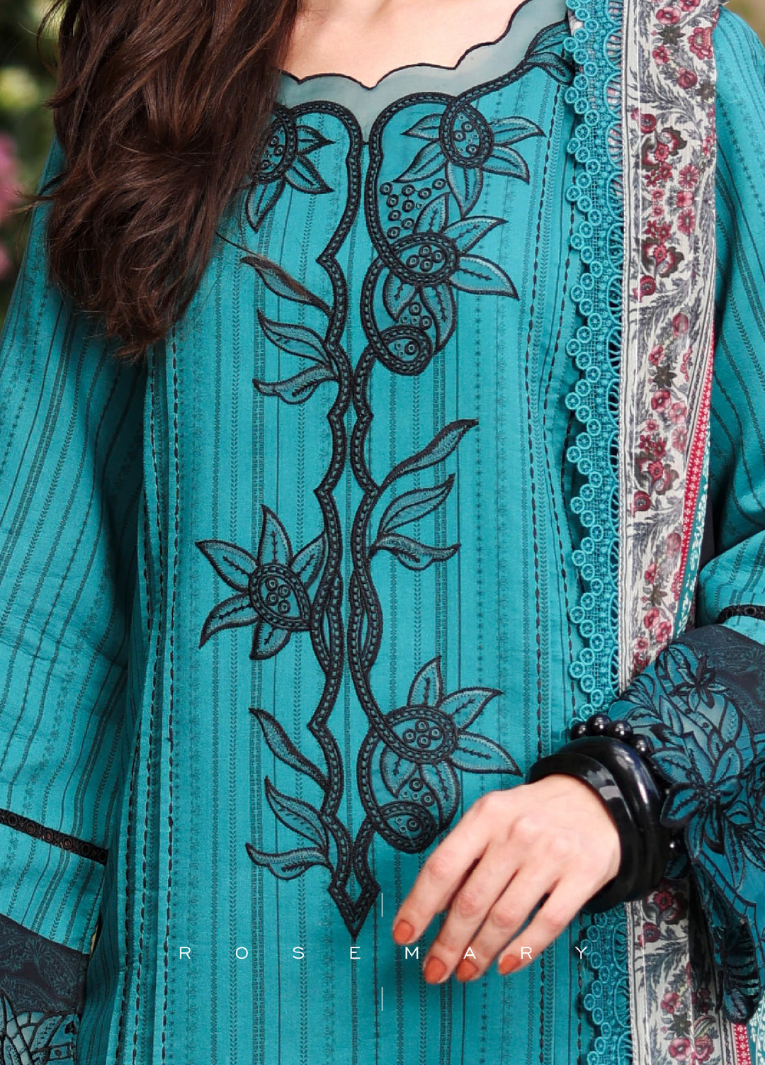 Rang Rasiya Lifestyle Lawn Unstitched Embroidered 3 Piece Suit RR25ULS ROSEMARY - Summer Collection