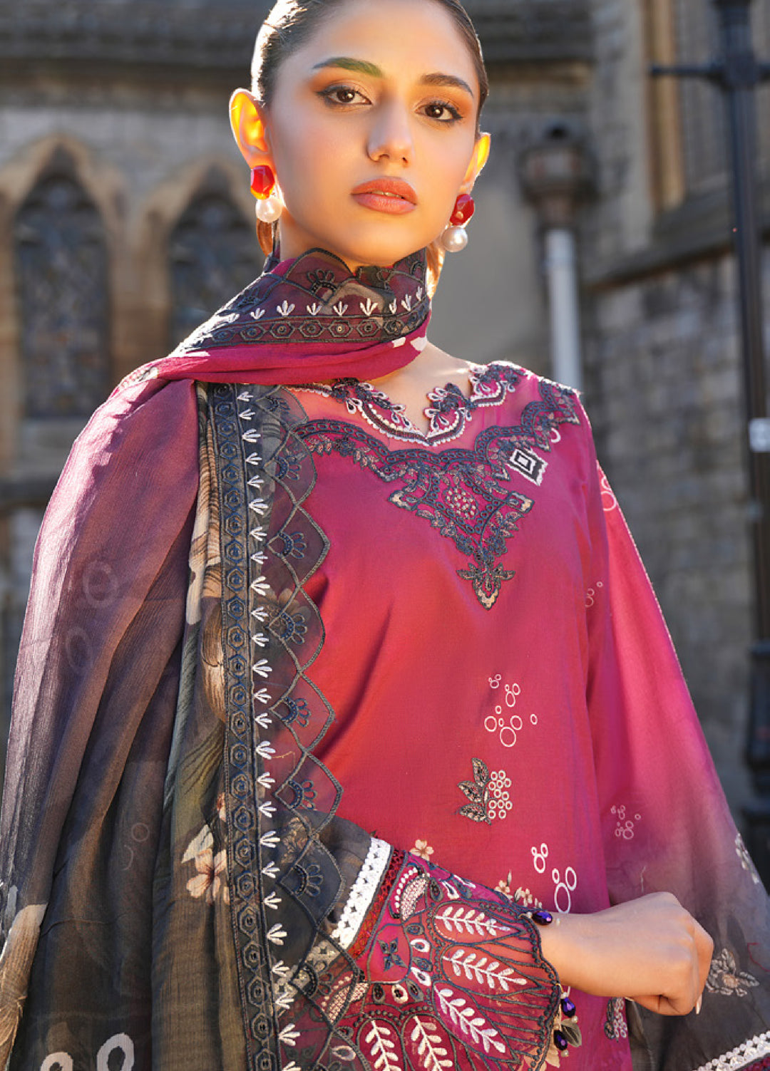 Al Zohaib Printkari Unstitched Embroidered Lawn 3 Piece Suit AZ26ULP 10 - Summer Collection