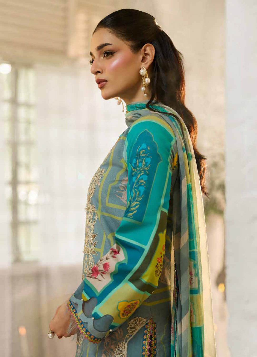 Sun Shine by Charizma Unstitched Embroidered Lawn 3 Piece Suit CHR26ULS CSN6-13 - Summer Collection