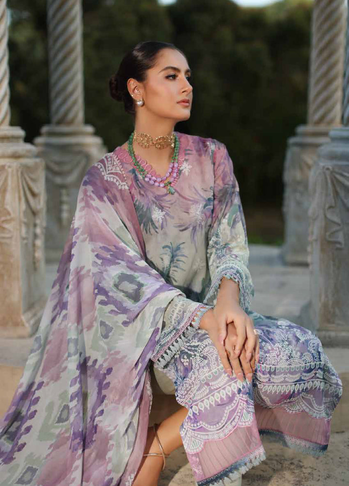 Signature Prints by Nureh Unstitched Embroidered Swiss Lawn 3 Piece Suit NU26SSL SP-199 - Festive Collection