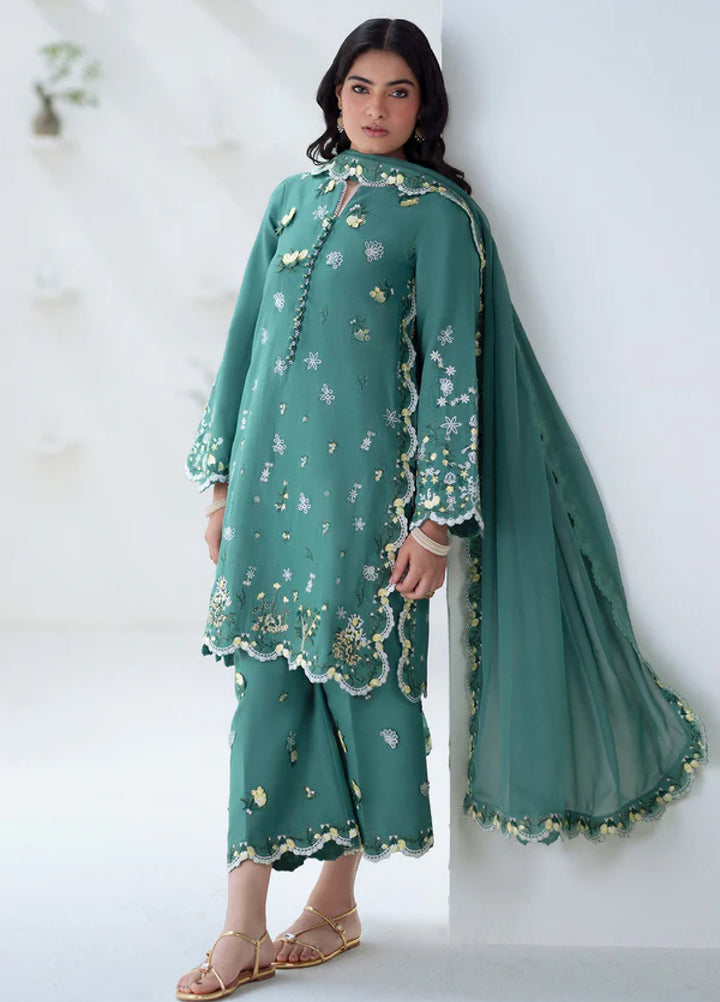 Noore by Freesia Unstitched Khaddar Embroidered Suits 3 Piece FRE25NW FSU-5676 Tabana - Winter Collection