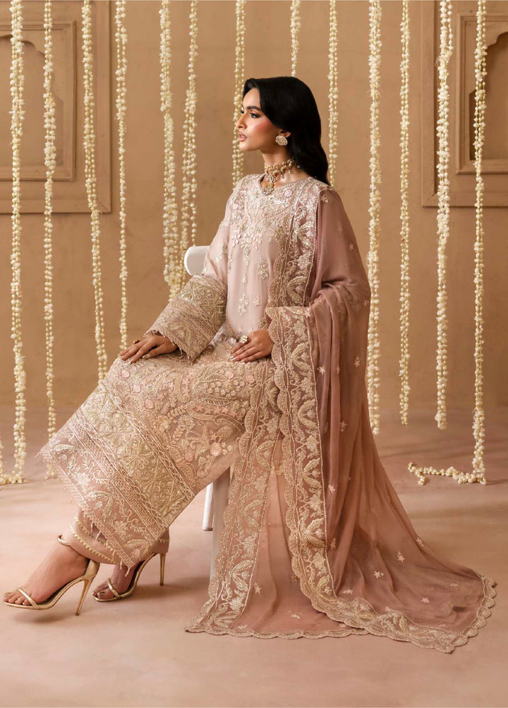 Shehrzadi by Emaan Adeel Unstitched Embroidered Chiffon 3 peice EA25SC Laila - Formals Collection