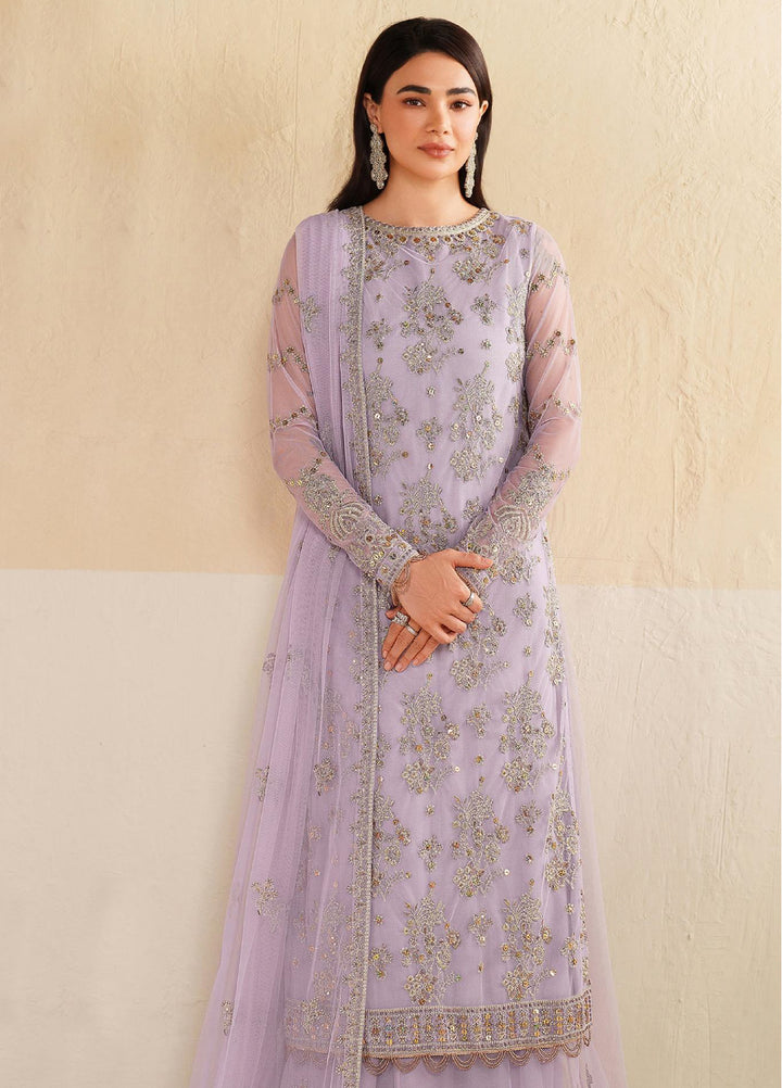 Roohi By Zarif Unstitched Formal Embroidered Net Suits 4 Piece ZRF25RF RFE-04 Sirha - Formals Collection