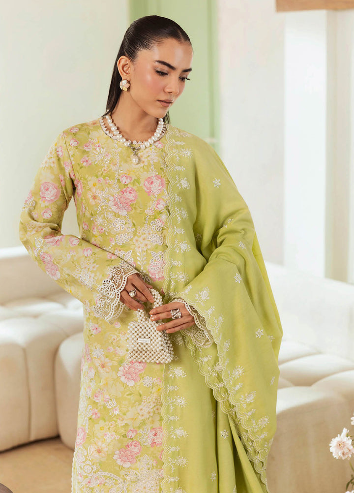 Nissa Floral Symphony by Rajbari Embroidered Marina Suits Unstitched 3 Piece RB25NM D-10 - Winter Collection