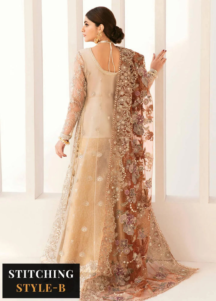 Chantelle by Baroque Unstitched Embroidered Net 3 Piece Suit BQ26UFC BQU-CH11-D03 - Festive Collection