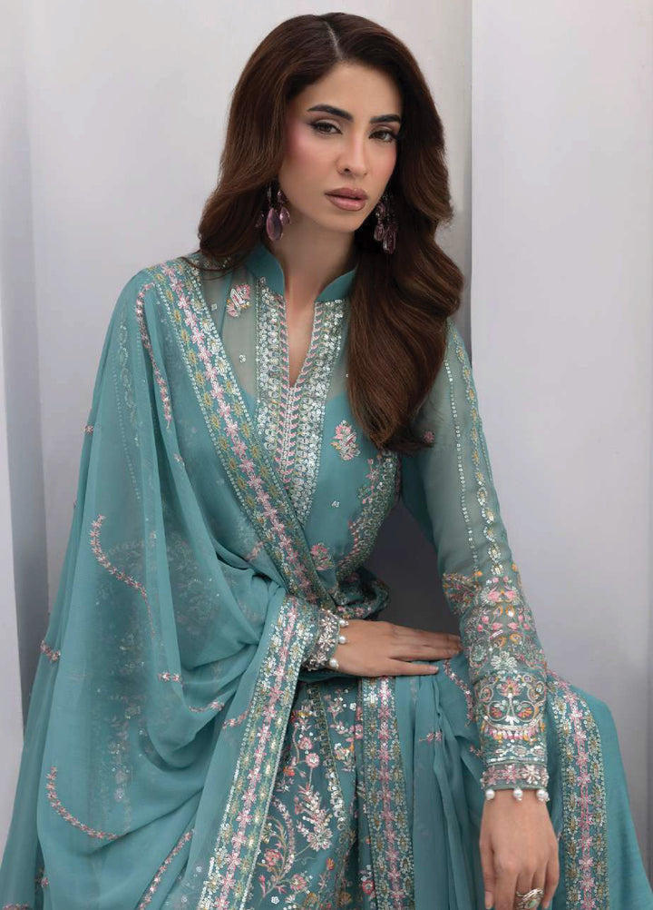 Maeri by Gulaal Unstitched Embroidered Chiffon 4 Piece Suit GL26UMC Desir D-49 - Festive Collection