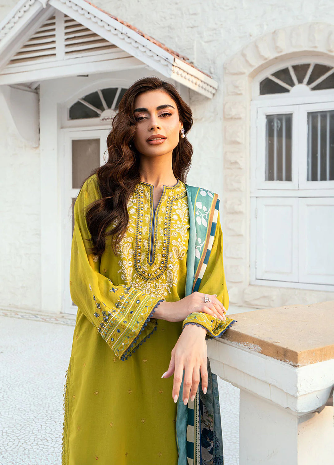 Lamhay by Dhanak Pret Swiss Voile 3 Piece DHN26PSV DC-2583 - Summer Collection