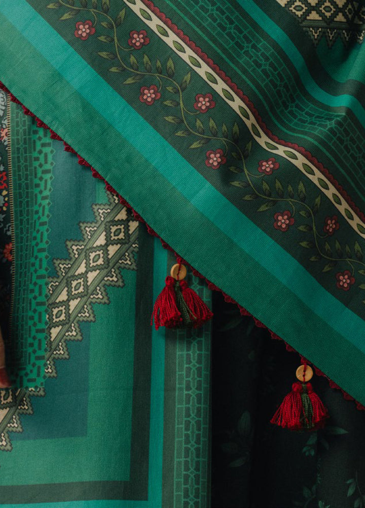 Coco by Zara Shahjahan Prints Unstitched Linen Suits 3 Piece CZS25PW Wild Fern D-2A - Winter Collection