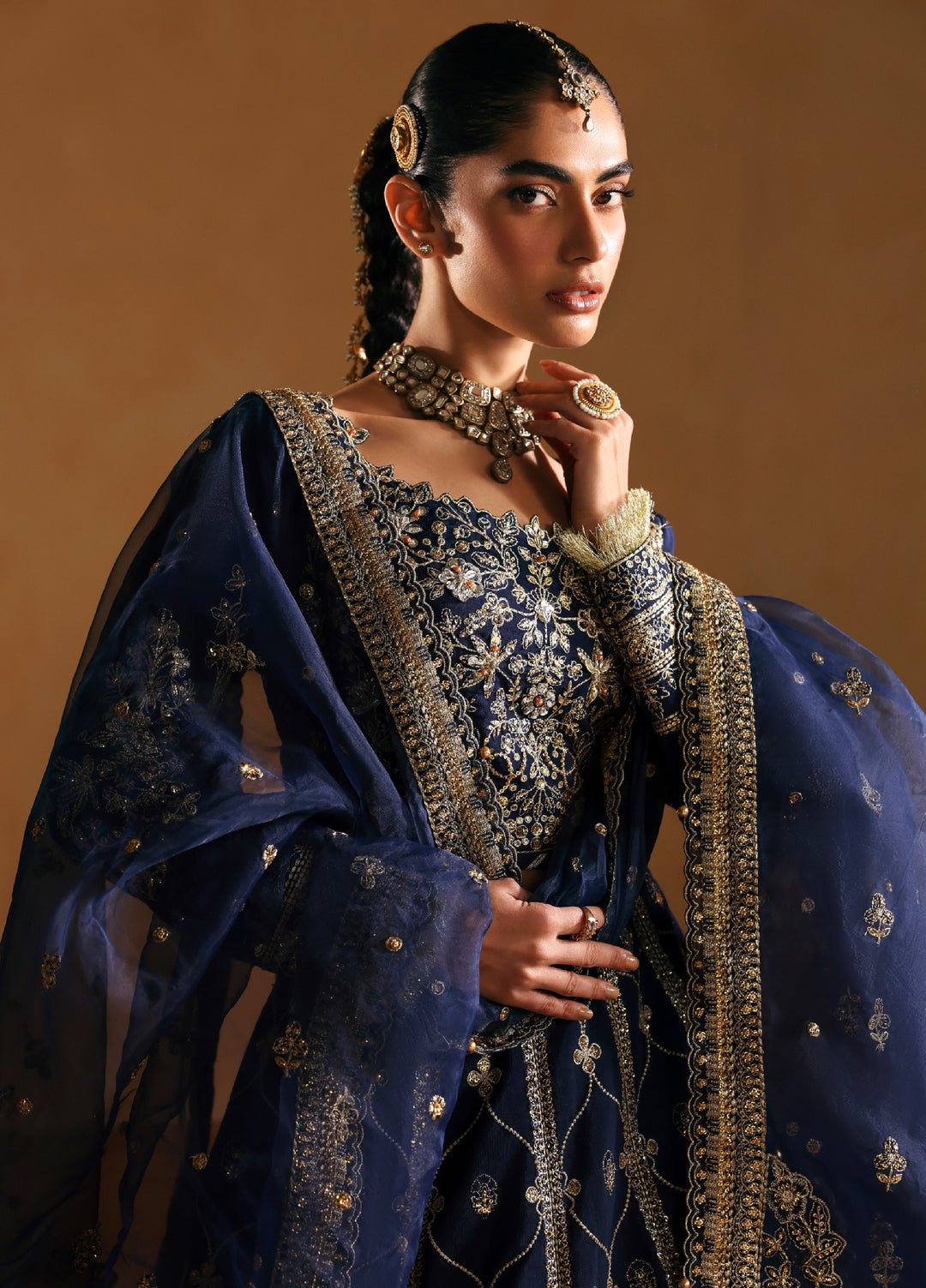 Gulaal Unstitched Embroidered Silk Suits 3 Piece GL25UW RAEHA-WU-14 - Wedding Collection