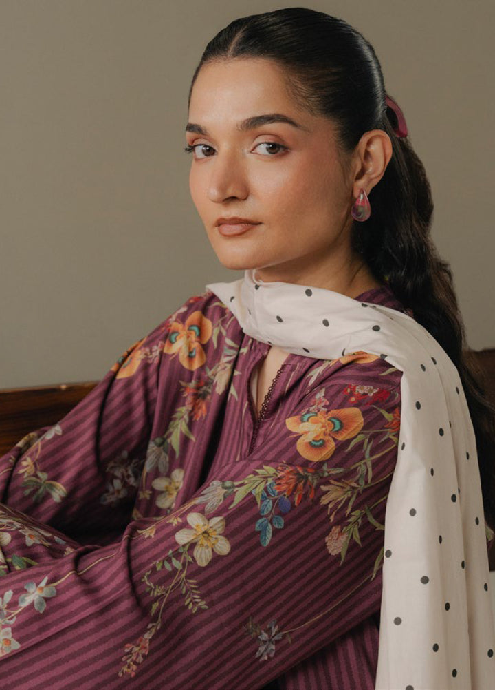 Coco by Zara Shahjahan Prints Unstitched Linen Suits 3 Piece CZS25PW Amber Days D-1A - Winter Collection