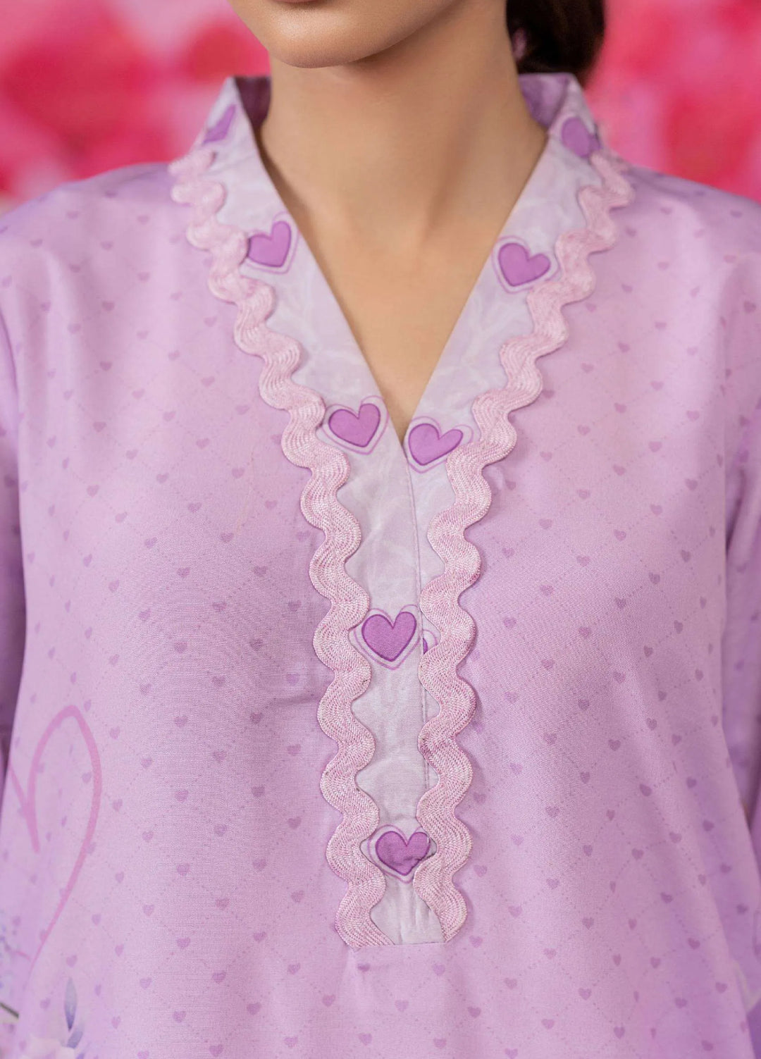 Minor Defect by Ayesha Somaya RTW Printed Lawn Silk 2 Piece Suit Lilac Casual Collection