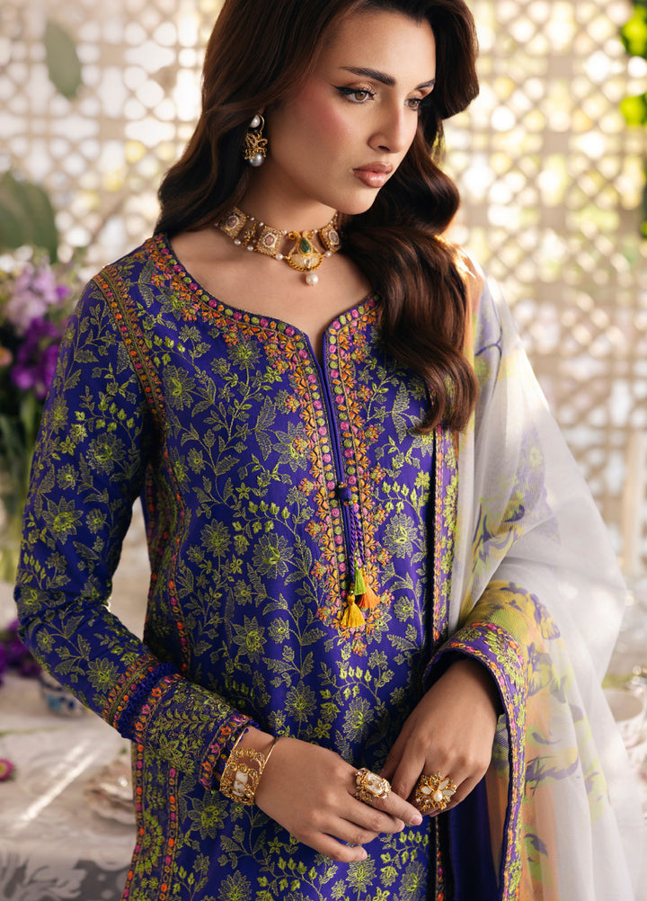 Charizma Unstitched Embroidered Luxury Lawn 3 Piece Suit CHR26ULL ED6-04 - Eid Collection