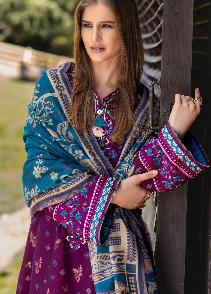 Mushq Broadway Under the Tuscan Sun Embroidered Viscose Suits Unstitched 3 Piece MQ25BT D-04 Florence Whisper - Winter Collection
