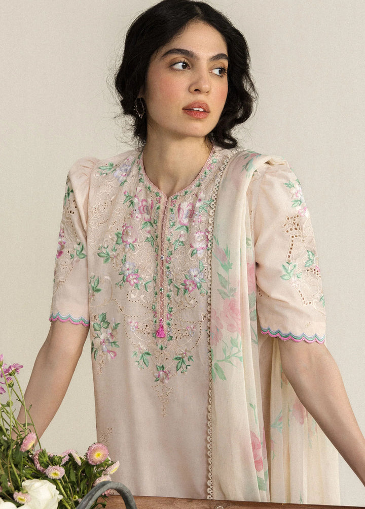 Coco by Zara Shahjahan Unstitched Embroidered Lawn 3 Piece Suit CZS26UCLP ARLO-7B - Eid Collection