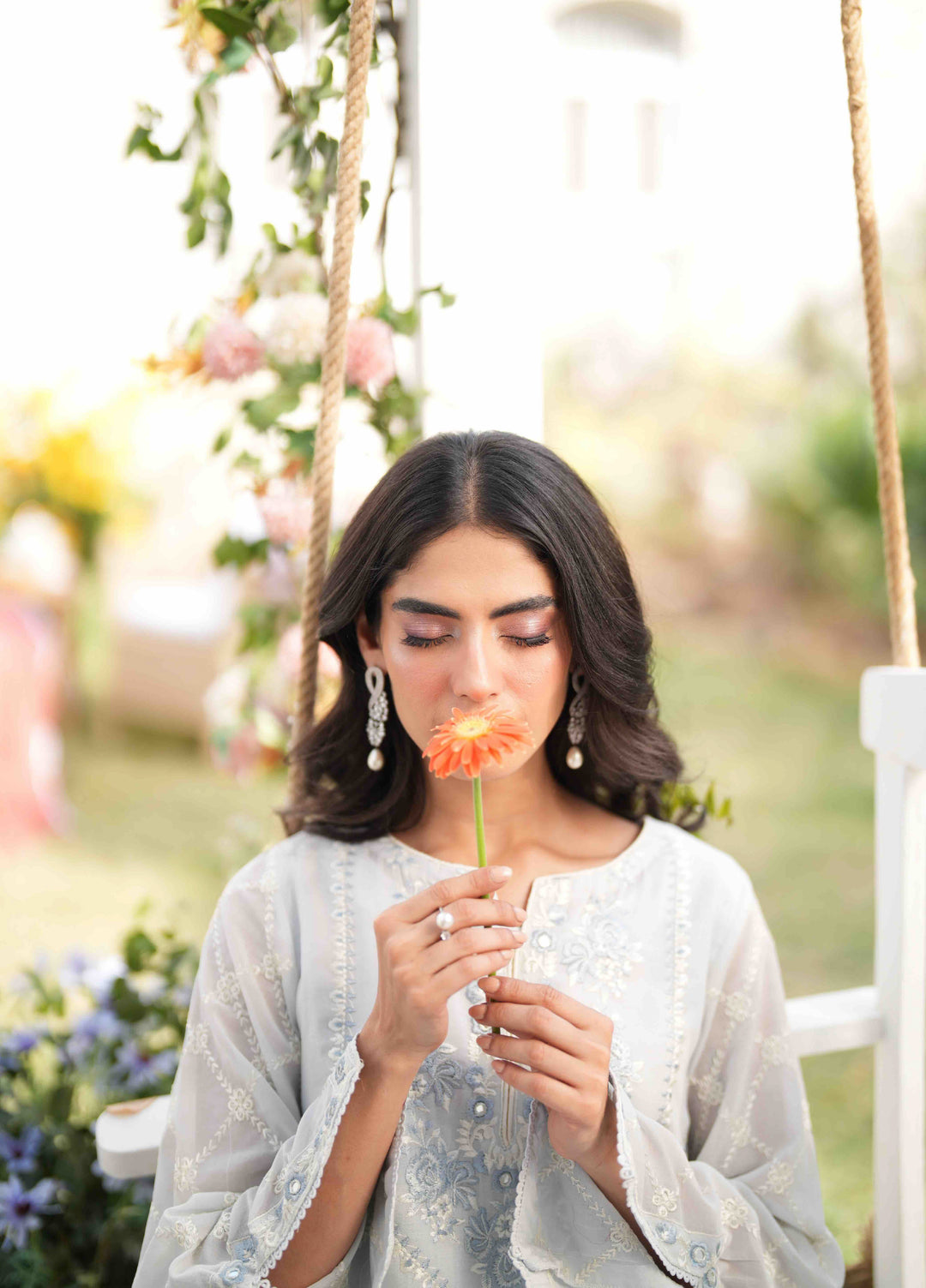 Lamhay by Dhanak Pret Swiss Voile 3 Piece DHN26PSV DC-2586 - Summer Collection