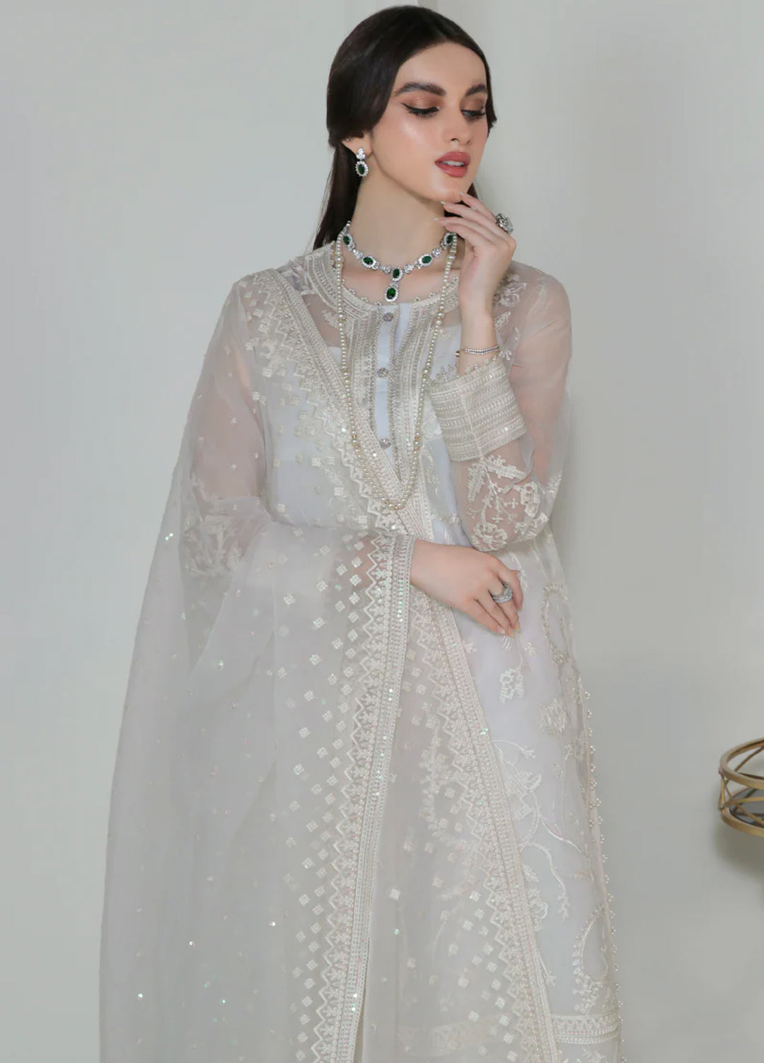 Chantelle by Baroque Unstitched Embroidered Chiffon 3 Piece Suit BQ26UFC BQU-UF-D-186 - Festive Collection