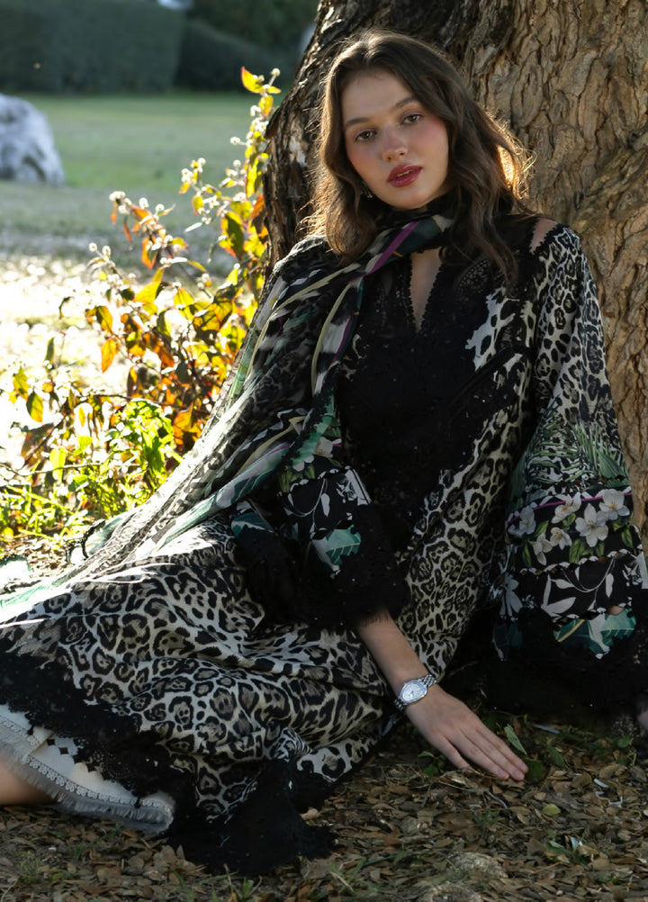 Signature by Elaf Premium Unstitched Embroidered Lawn 3 Piece Suit EL26USP ESA-3A BELLADURNE - Summer Collection