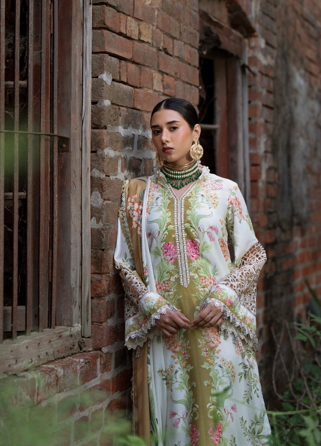 AJR Sard Shaam Embroidered Unstitched Linen Suits 3 Piece AJR25SS AJRW-08 GULRUKH - Winter Collection