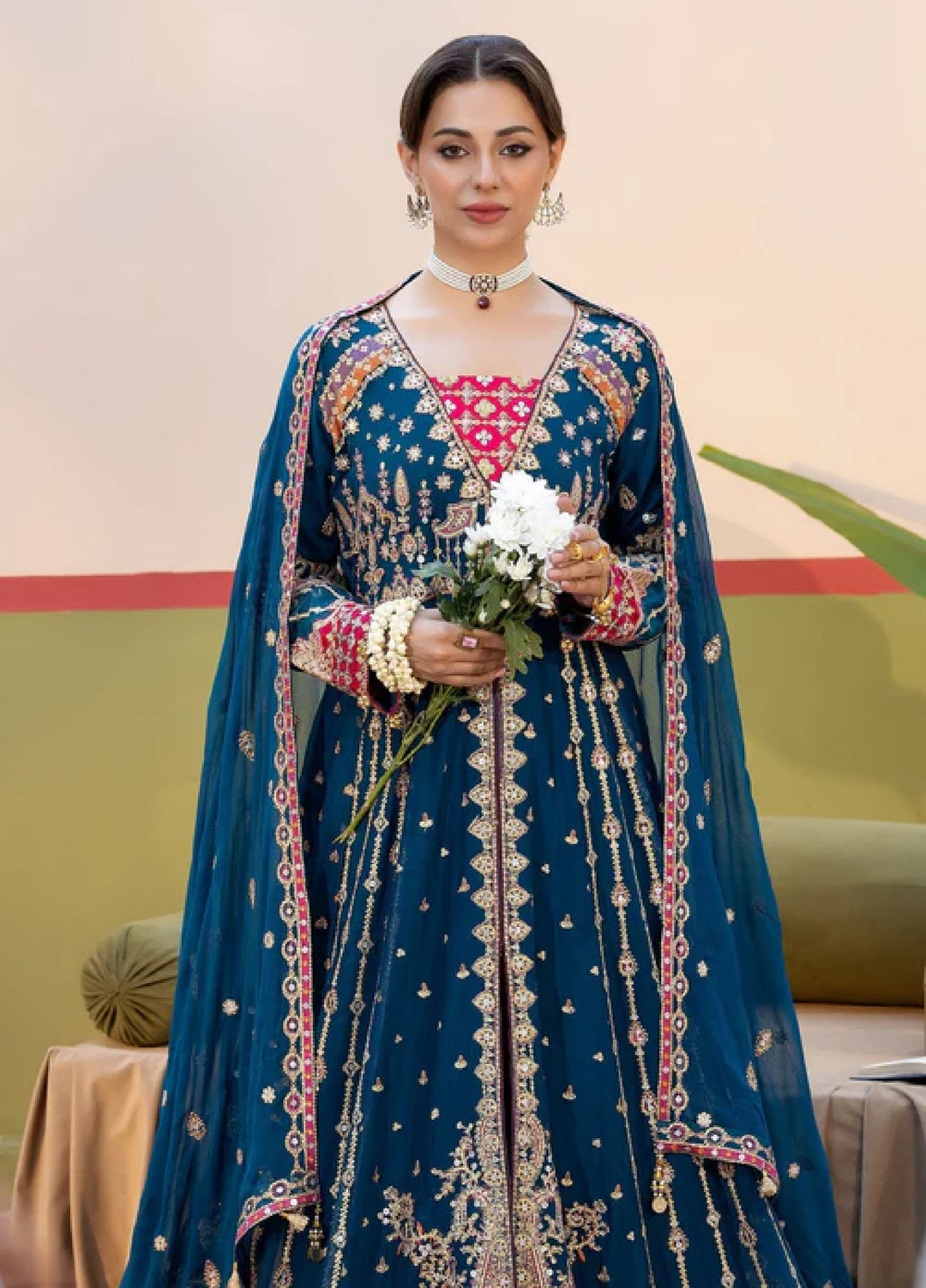 Sahellian by Meerak Women Pret Luxury Chiffon 4 Piece Gulbahar - Formals Collection