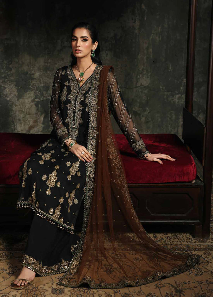 Aura by Charizma Unstitched Chiffon Embroidered Suits 3 Piece CRZ25UA CA26-01 - Festive Collection