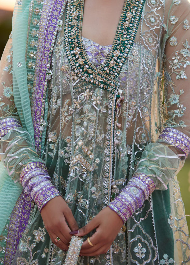 Zaha by Khadija Shah Gossamer Unstitched Embroidered Suits 3 Piece ZL25GF ZC25-03 - Festive Collection