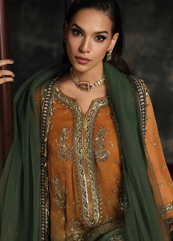 Aura by Charizma Unstitched Chiffon Embroidered Suits 3 Piece CRZ25UA CA26-02 - Festive Collection