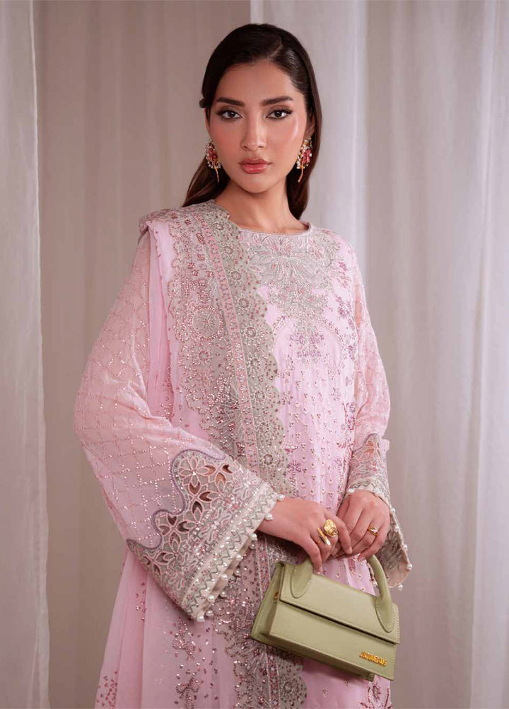 Omara By Nureh Unstitched Embroidered Chiffon 3 Piece Suit NU26OUF NEL- 94 - Festive Collection