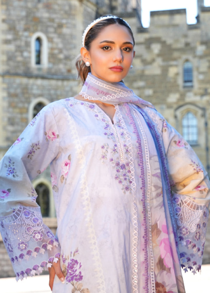 Al Zohaib Printkari Unstitched Embroidered Lawn 3 Piece Suit AZ26ULP 01 - Summer Collection