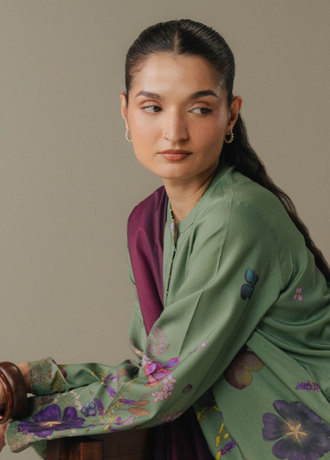 Coco by Zara Shahjahan Prints Unstitched Linen Suits 3 Piece CZS25PW Morning Echo D-8B - Winter Collection