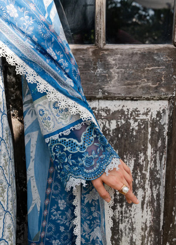 Shezlin Chikankari by Aabyaan Unstitched Embroidered Lawn 3 Piece Suit ABY26USC AZ-05 EVARA - Summer Collection