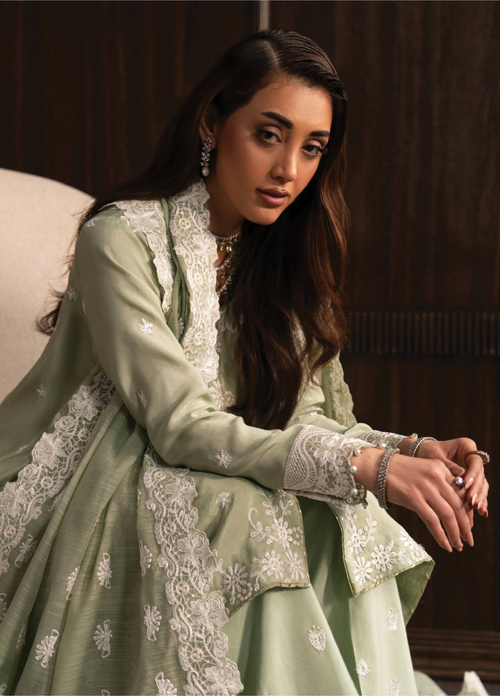 Lady by Aik Atelier Unstitched Tussar Silk Embroidered Suits 3 Piece AIK25L D-03 AIK25L - Festive Collection