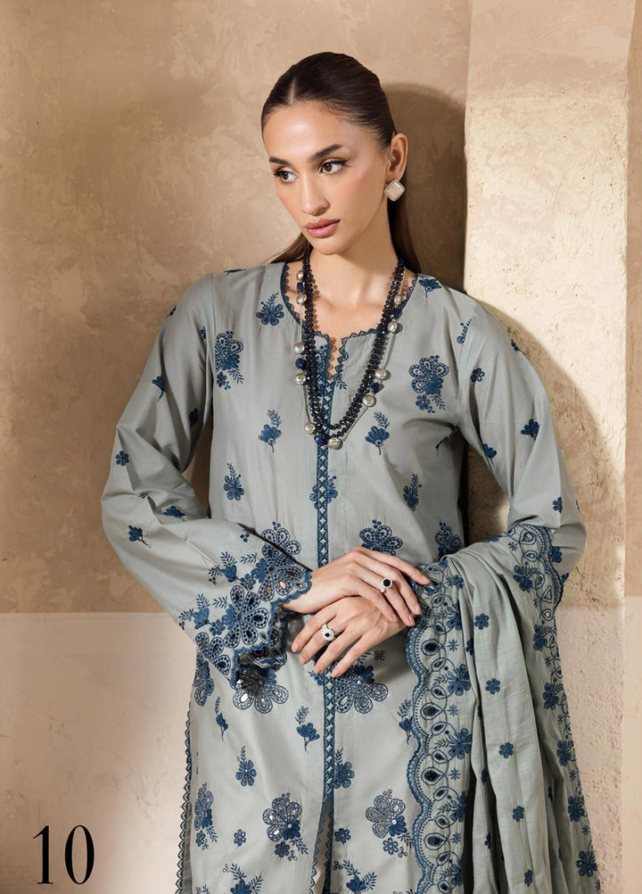 Nissa by Rajbari Unstitched Chikankari Embroidered Lawn 3 Piece Suit RB26UNCL D-10 - Summer Collection