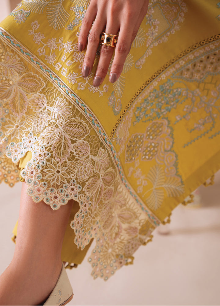 Miraal By Aabyaan Embroidered Chikankari Suits Unstitched 3 Piece ABY25MV D-AV-02-Mehra - Winter Collection