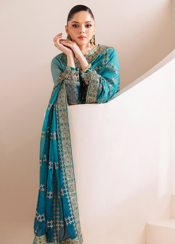 Xenia Formal Unstitched Luxury Embroidered Chiffon Suits 3 Piece XE25UF 02-Havena - Formals Collection