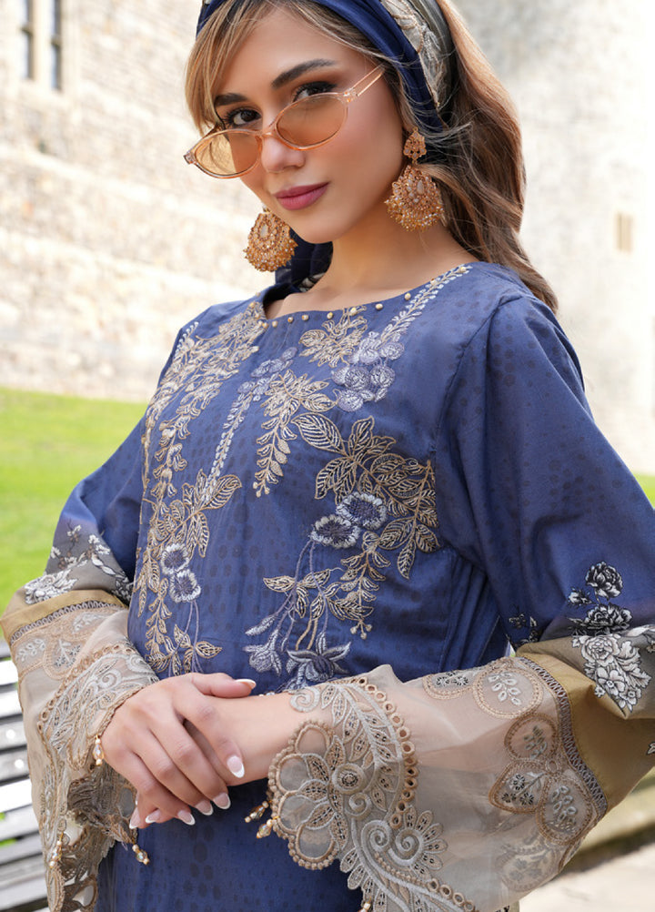 Al Zohaib Printkari Unstitched Embroidered Lawn 3 Piece Suit AZ26ULP 05 - Summer Collection